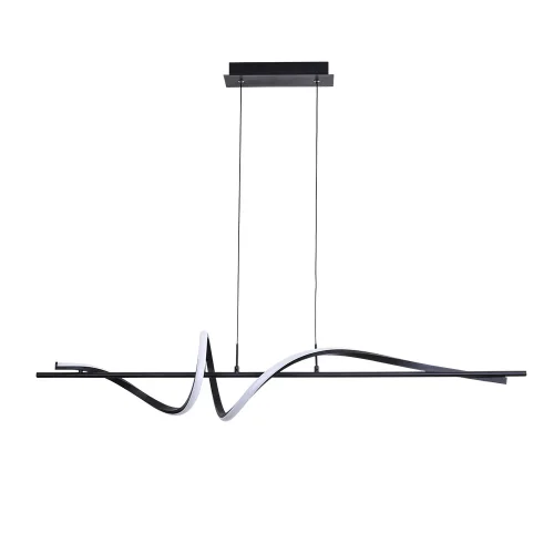 Светильник подвесной LED Twisted A4587SP-30BK Arte Lamp чёрный на 1 лампу, основание чёрное в стиле минимализм хай-тек современный линейный