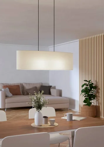 Светильник подвесной Febres 901261 Eglo белый на 2 лампы, основание чёрное в стиле кантри современный фото 2 Светильник подвесной Febres 901261 Eglo белый на 2 лампы, основание чёрное в стиле кантри современный фото 2