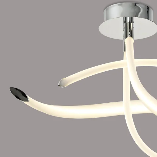 Светильник потолочный LED Armonia 6731 Mantra белый 1 лампа, основание хром в стиле современный хай-тек  фото 3