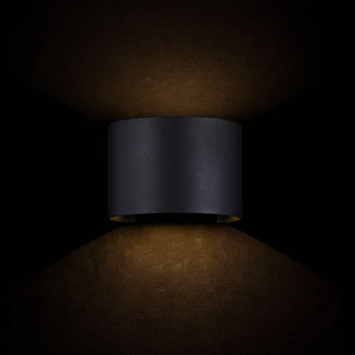 Настенный светильник LED Fulton O573WL-L6B Maytoni уличный IP54 чёрный 1 лампа, плафон чёрный в стиле современный LED фото 4