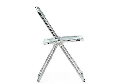 Пластиковый стул Fold складной clear gray-blue 15748 Woodville, /, ножки/металл/хром, размеры - ***** фото 4