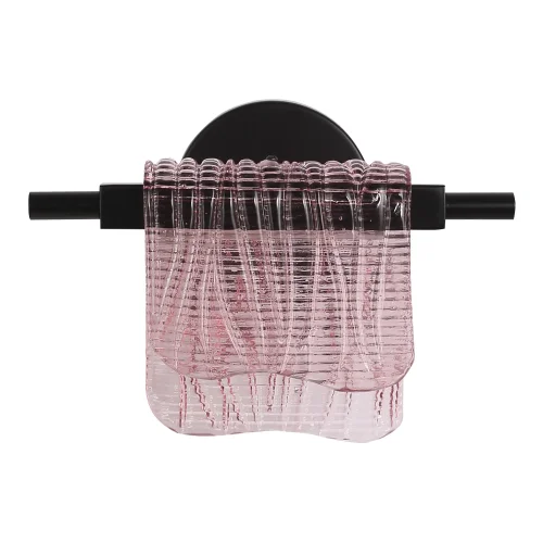 Бра LED Voile SL6021.401.06 ST-Luce розовый на 1 лампу, основание чёрное в стиле современный 