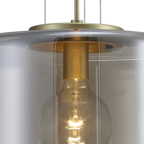 Светильник подвесной лофт JARRAS 6192 Mantra бежевый прозрачный 1 лампа, основание бронзовое в стиле лофт выдувное фото 6