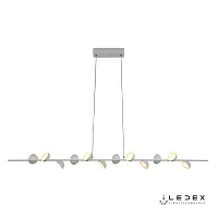 Светильник подвесной LED Inefable X088136 WH iLedex белый 1 лампа, основание белое в стиле хай-тек современный 