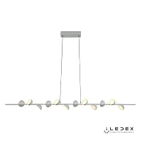 Светильник подвесной LED Inefable X088136 WH iLedex белый на 1 лампу, основание белое в стиле современный хай-тек 