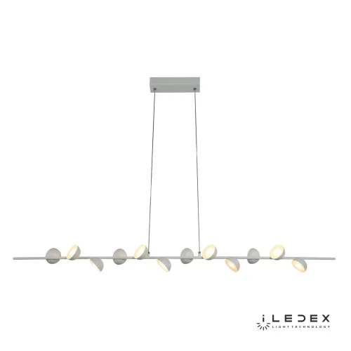 Светильник подвесной LED Inefable X088136 WH iLedex белый 1 лампа, основание белое в стиле хай-тек современный 