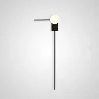 Бра Linge 178015-26 ImperiumLoft белый 1 лампа, основание чёрное в стиле современный молекула шар