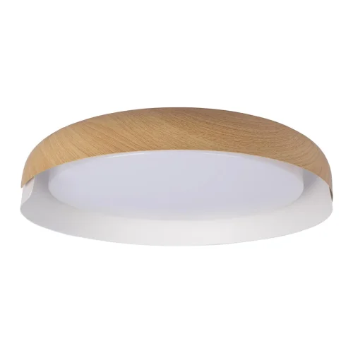 Светильник потолочный LED Coin 10198 White LOFT IT белый бежевый коричневый 1 лампа, основание коричневое белое в стиле современный  фото 3