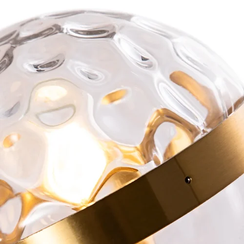 Бра Delacrua A7770AP-1PB Arte Lamp прозрачный на 1 лампа, основание медь в стиле современный  фото 3