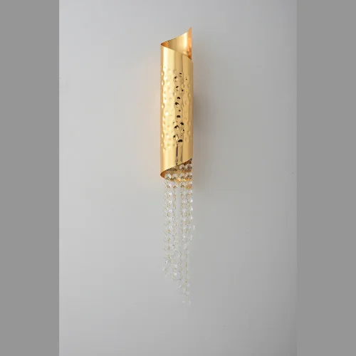 Бра CREDO AP1 GOLD Crystal Lux прозрачный на 1 лампу, основание золотое в стиле современный фото 4