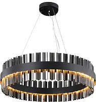 Люстра подвесная LED Marquis 4262-6P Favourite чёрная серая на 6 ламп, основание чёрное в стиле современный 