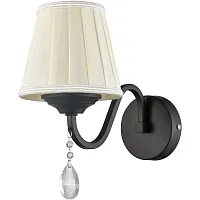 Бра Domenica VL2002W01 Vele Luce белый на 1 лампу, основание чёрное в стиле современный 