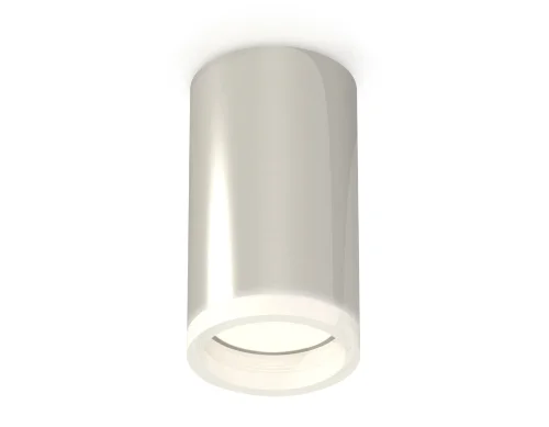 Светильник накладной Techno spot XS6325040 Ambrella light серебряный 1 лампа, основание серебряное в стиле современный круглый