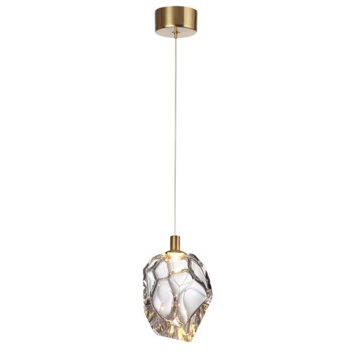 Светильник подвесной LED Gemme 7114/4LB Odeon Light прозрачный на 1 лампу, основание бронзовое в стиле классический современный выдувное фото 4 Светильник подвесной LED Gemme 7114/4LB Odeon Light прозрачный на 1 лампу, основание бронзовое в стиле классический современный выдувное фото 4