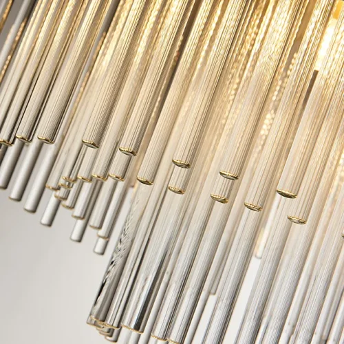 Люстра подвесная NOCTURNE D80 168485-26 ImperiumLoft прозрачная на 12 ламп, основание золотое в стиле современный  фото 4