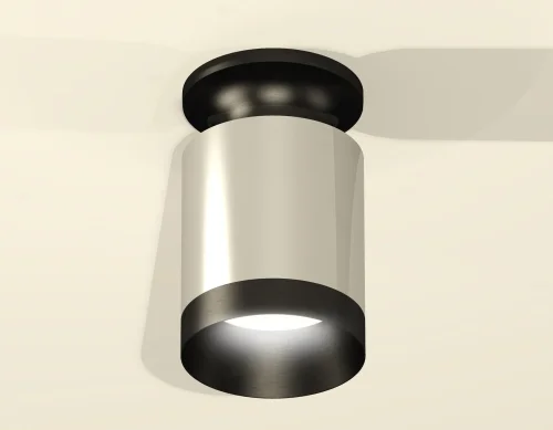 Светильник накладной Techno spot XS6305062 Ambrella light серебряный 1 лампа, основание чёрное в стиле современный круглый фото 3