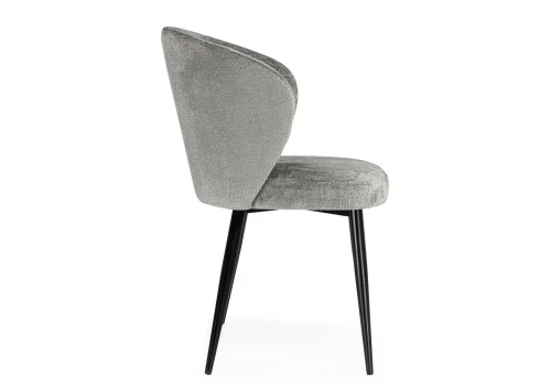 Стул на металлокаркасе Gref gray / black 15835 Woodville, серый/велюр, ножки/металл/чёрный, размеры - ****480*550 фото 4