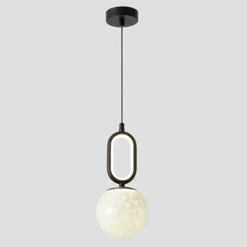 Светильник подвесной ЛЕД CATKIN SP1.2 Crystal Lux белый на 1 лампу, основание чёрное в стиле современный фото 3 Светильник подвесной ЛЕД CATKIN SP1.2 Crystal Lux белый на 1 лампу, основание чёрное в стиле современный фото 3