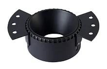 Светильник точечный CLT 050C1 BL-BL Crystal Lux чёрный 1 лампа, основание чёрное в стиле современный для затирки