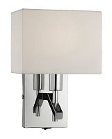 Бра Latina OML-61801-01 Omnilux белый 1 лампа, основание хром в стиле классика 