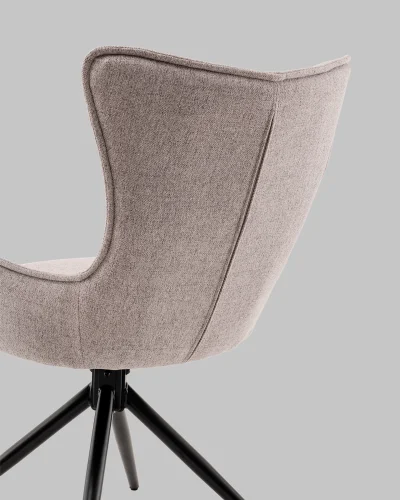 Стул обеденный Irigo,  светло-серый УТ000040790 Stool Group, серый/рогожка, ножки/металл/чёрный, размеры - *890**** фото 7