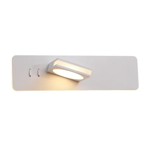 Бра с выключателем LED CLT 216W WH Crystal Lux белый на 1 лампу, основание белое в стиле современный фото 3