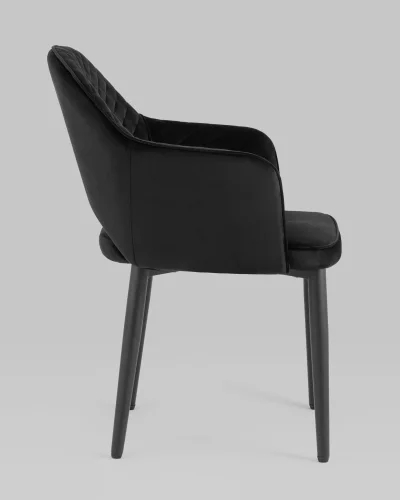 Стул Венера диамант NEW, велюр черный NP (набор 2 шт) УТ000038734 Stool Group, /велюр, ножки/металл/, размеры - ***** фото 2