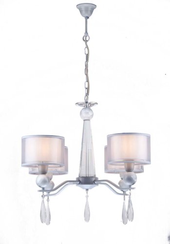 Люстра подвесная Rufina E 1.1.4.600 W Arti Lampadari белая на 4 лампы, основание белое в стиле классический 