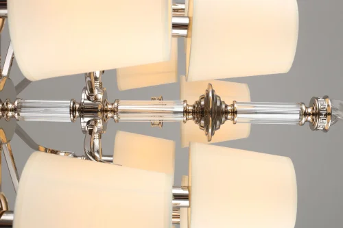 Люстра подвесная Dimaro OML-87803-15 Omnilux бежевая на 15 ламп, основание хром в стиле классический фото 5