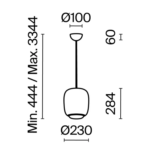 Светильник подвесной LED Brio MOD466PL-L12GR3K Maytoni серый на 1 лампу, основание серое в стиле современный фото 3