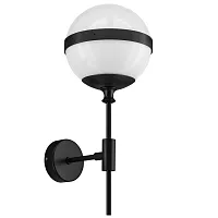 Бра Globo 813617 Lightstar белый 1 лампа, основание чёрное в стиле арт-деко 