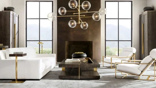Светильник подвесной ImperiumLoft Globe Mobile 8 brass KG0835P-8 brass 109507-30 ImperiumLoft прозрачный на 8 ламп, основание латунь в стиле современный фото 5