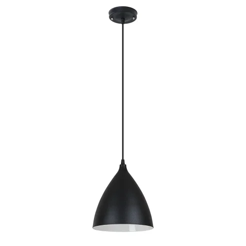 Светильник подвесной Lark A7075SP-1BK Arte Lamp чёрный на 1 лампу, основание чёрное в стиле лофт современный 