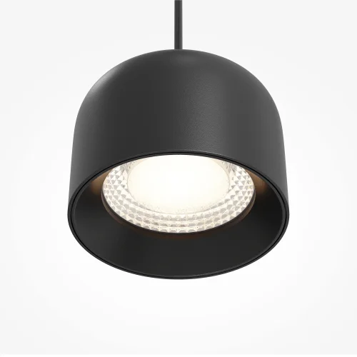 Светильник подвесной LED Comfy P113-L12-3K-B Maytoni чёрный на 1 лампу, основание чёрное в стиле современный хай-тек фото 2