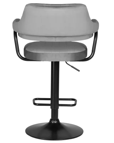 Стул барный набор 2 шт. SET-2 5019_BlackBase-LM CHARLY BLACK, цвет сиденья серый велюр (MJ9-75), цвет основания черный Dobrin, /велюр, ножки/металл/чёрный, размеры - 990*1200***610*540 фото 6 Стул барный набор 2 шт. SET-2 5019_BlackBase-LM CHARLY BLACK, цвет сиденья серый велюр (MJ9-75), цвет основания черный Dobrin, /велюр, ножки/металл/чёрный, размеры - 990*1200***610*540 фото 6