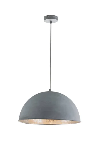 Светильник подвесной лофт MIRAM 58308H Globo серый 1 лампа, основание серое в стиле лофт 