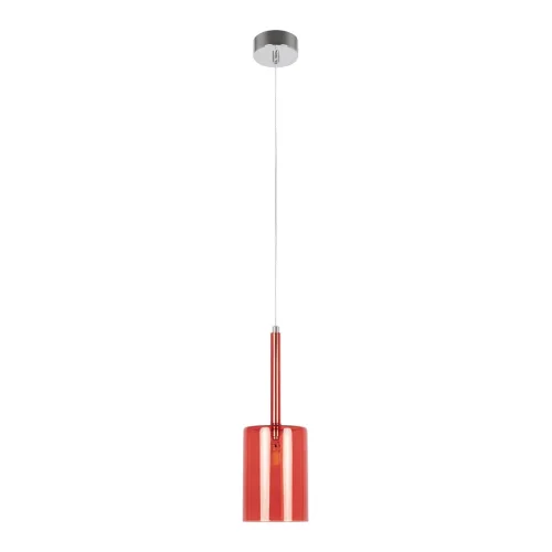 Светильник подвесной Spillray 10232/C Red LOFT IT красный 1 лампа, основание хром в стиле современный 
