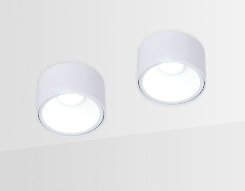 Светильник точечный TN145 Ambrella light белый 1 лампа, основание белое в стиле современный  фото 6