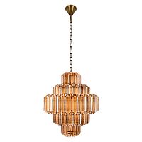 Люстра подвесная Селебрейшн / Celebration 10579/600 Amber LOFT IT янтарная на 19 ламп, основание бронзовое в стиле современный 