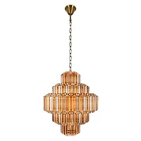 Люстра подвесная Селебрейшн / Celebration 10579/600 Amber LOFT IT янтарная на 19 ламп, основание бронзовое в стиле современный Люстра подвесная Селебрейшн / Celebration 10579/600 Amber LOFT IT янтарная на 19 ламп, основание бронзовое в стиле современный