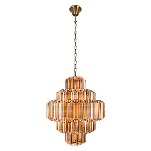 Люстра подвесная Селебрейшн / Celebration 10579/600 Amber LOFT IT янтарная на 19 ламп, основание бронзовое в стиле современный Люстра подвесная Селебрейшн / Celebration 10579/600 Amber LOFT IT янтарная на 19 ламп, основание бронзовое в стиле современный