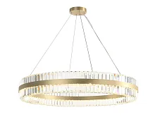 Люстра подвесная 10241/80 Newport прозрачная на 32 лампы, основание латунь в стиле американский современный классический 
