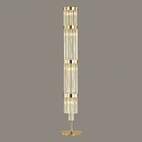 Торшер York 4788/12F Odeon Light  прозрачный 12 ламп, основание золотое в стиле классический
