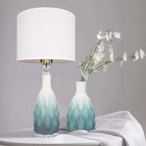 Настольная лампа Mediterraneo 10262T/L LOFT IT белая 1 лампа, основание голубое синее керамика в стиле классический современный  фото 6