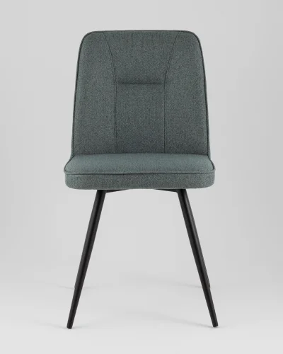 Стул Hedd, зеленый, сиденье УТ000040530 Stool Group, зелёный/рогожка, ножки/металл/чёрный, размеры - *855**** фото 7