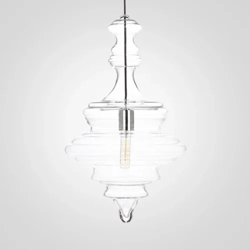 Светильник подвесной Glory 84657-22 ImperiumLoft прозрачный 1 лампа, основание хром в стиле современный 