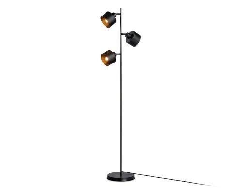 Торшер TR8155 Ambrella light  чёрный 3 лампы, основание чёрное в стиле лофт
