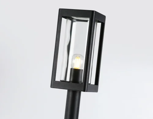 Парковый светильник ST2425 Ambrella light уличный IP54 чёрный 1 лампа, плафон прозрачный в стиле хай-тек современный E27 фото 6