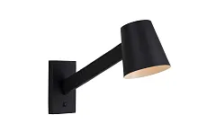 Бра MIZUKO 20210/01/30 Lucide чёрный 1 лампа, основание чёрное в стиле современный 