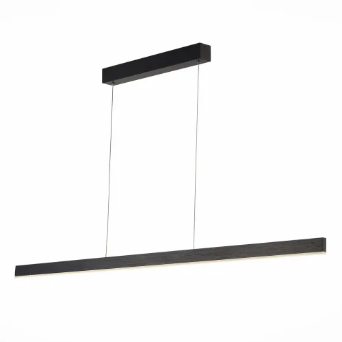 Светильник подвесной LED Percetti SL567.473.01 ST-Luce чёрный на 1 лампу, основание чёрное в стиле хай-тек минимализм линейный